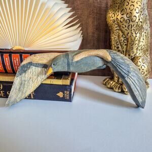 Vintage 1979 Grodzinski Flying Bird Wall Hanging Hand Painted Folk Art Decor